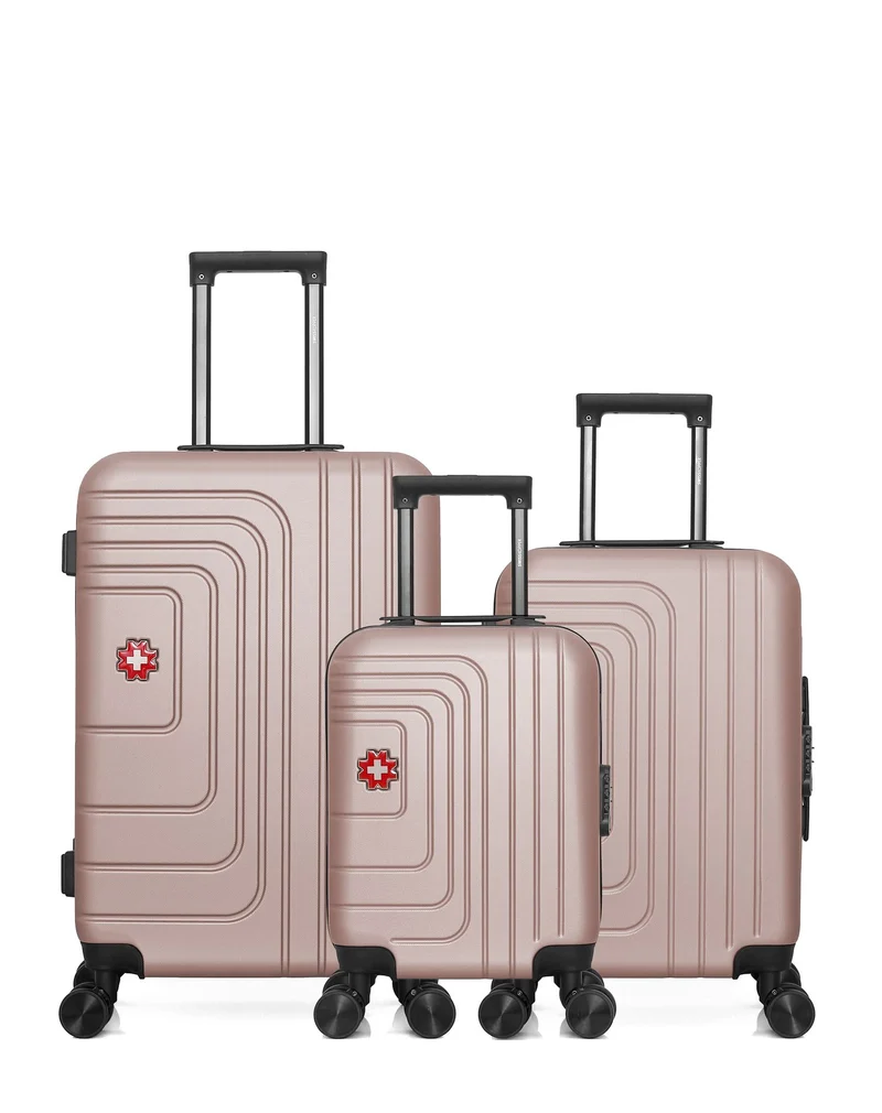 SWISS KOPPER – 3er-Pack: Mittelgroßer Koffer, Handgepäck und Handgepäck XXS RUTI