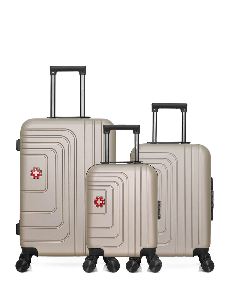 SWISS KOPPER – 3er-Pack: Mittelgroßer Koffer, Handgepäck und Handgepäck XXS RUTI