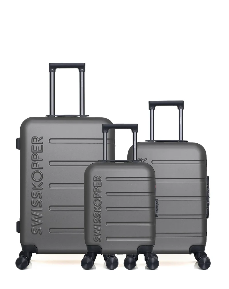 SWISS KOPPER – 3er-Pack: Mittelgroßer Koffer, Handgepäck und Handgepäck XXS AIGLE