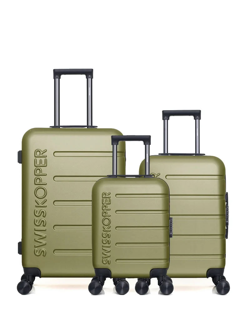 SWISS KOPPER – 3er-Pack: Mittelgroßer Koffer, Handgepäck und Handgepäck XXS AIGLE