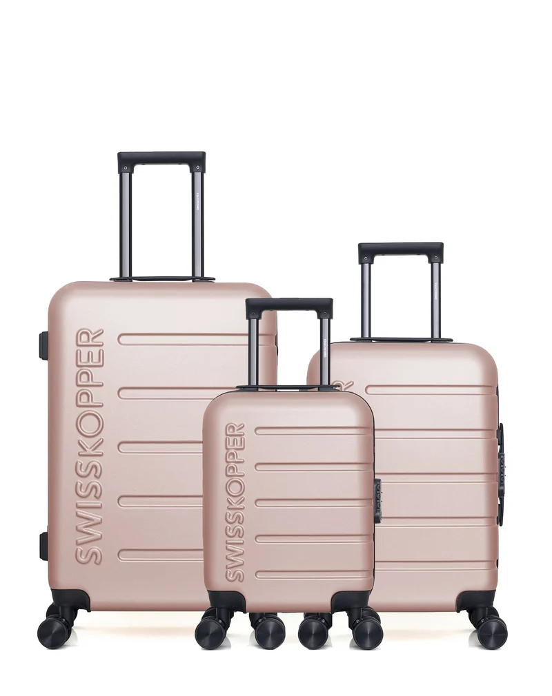 SWISS KOPPER – 3er-Pack: Mittelgroßer Koffer, Handgepäck und Handgepäck XXS AIGLE