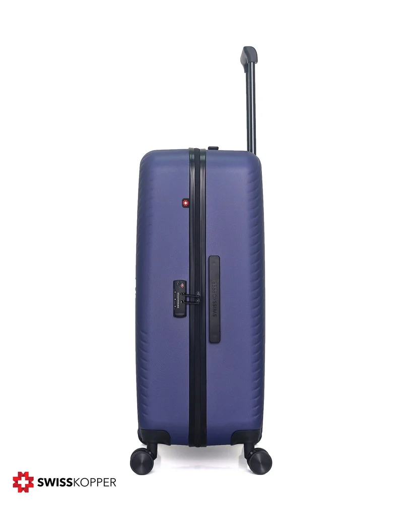 SWISS KOPPER – 4er-Pack: Großer Koffer, mittelgroßer Koffer, Handgepäck und Handgepäck XXS SPIEZ