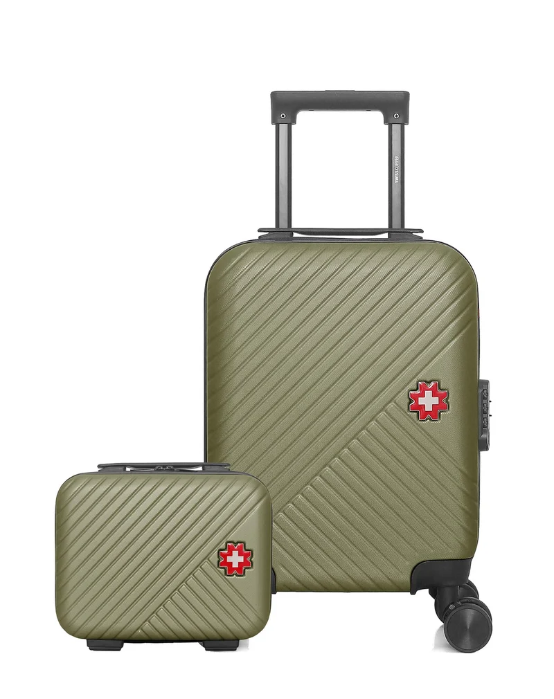SWISS KOPPER - 2er-Pack: Handgepäck XXS und Kosmetikkoffer SPIEZ
