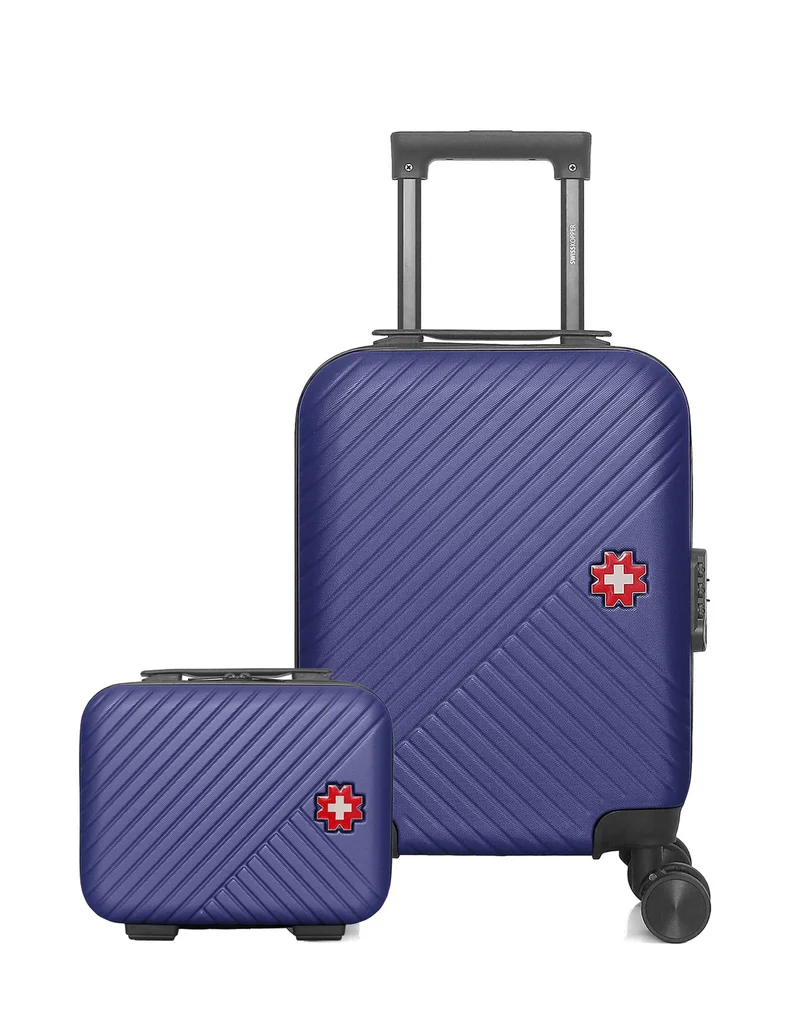 SWISS KOPPER - 2er-Pack: Handgepäck XXS und Kosmetikkoffer SPIEZ