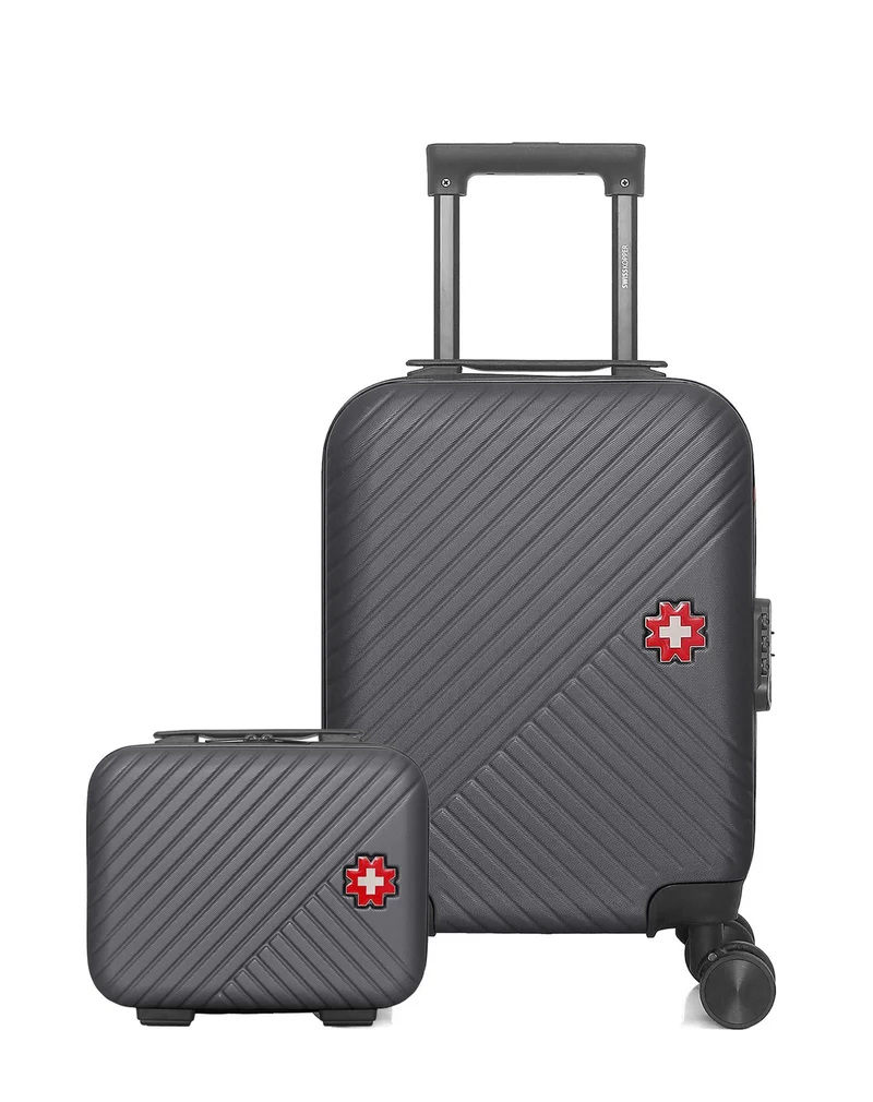 SWISS KOPPER - 2er-Pack: Handgepäck XXS und Kosmetikkoffer SPIEZ