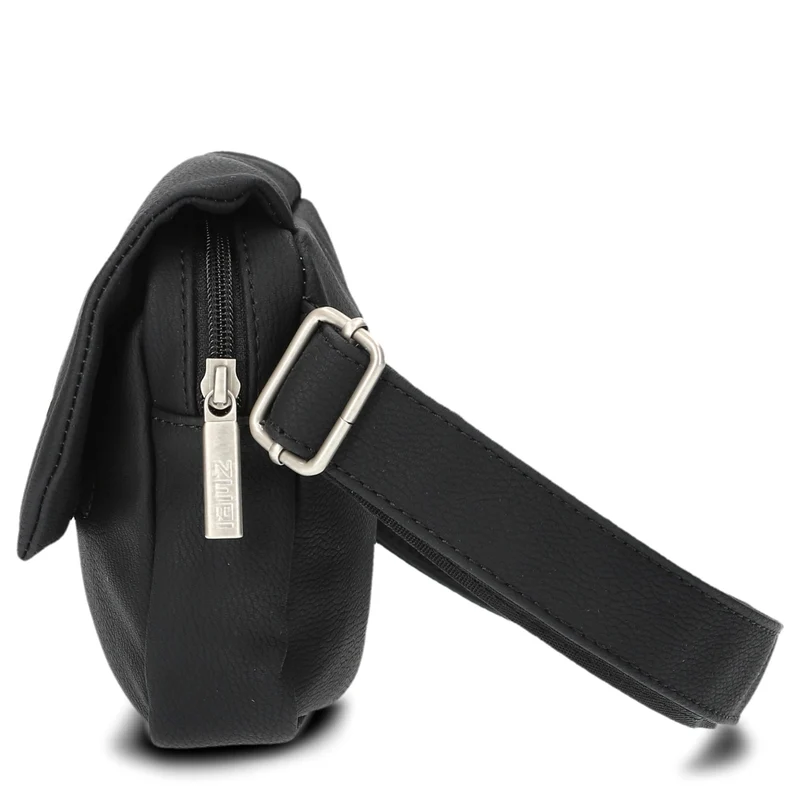 zwei Mademoiselle MH40 - Umhängetasche/Gürteltasche 25 cm (nubuk-black)