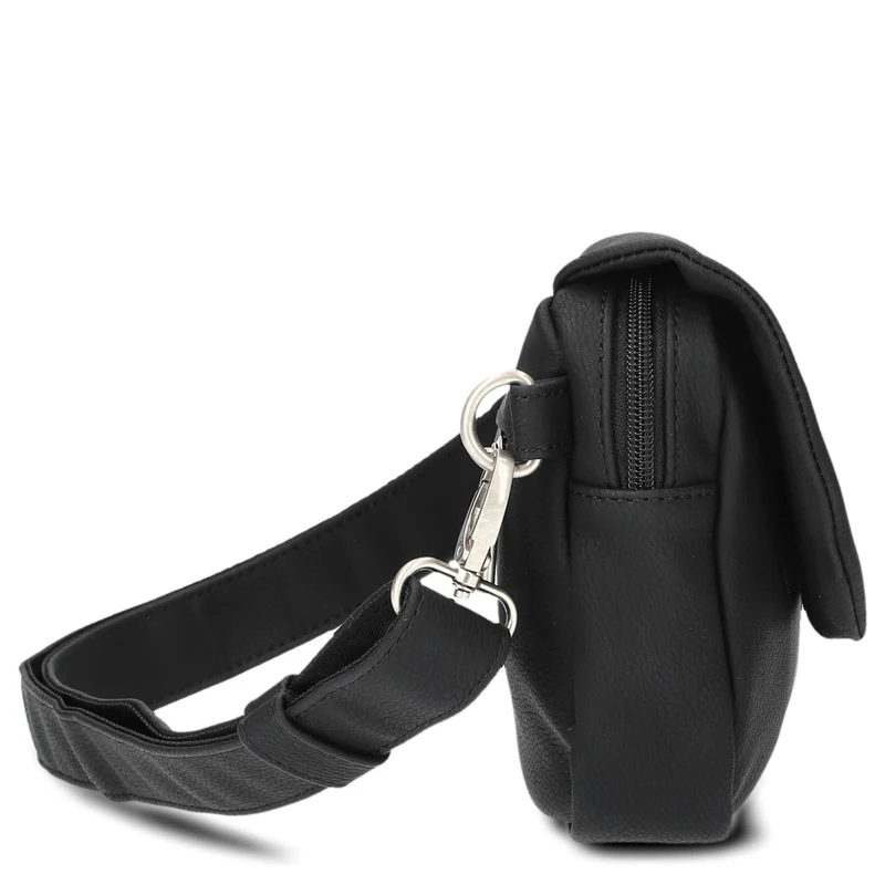 zwei Mademoiselle MH40 - Umhängetasche/Gürteltasche 25 cm (nubuk-black)