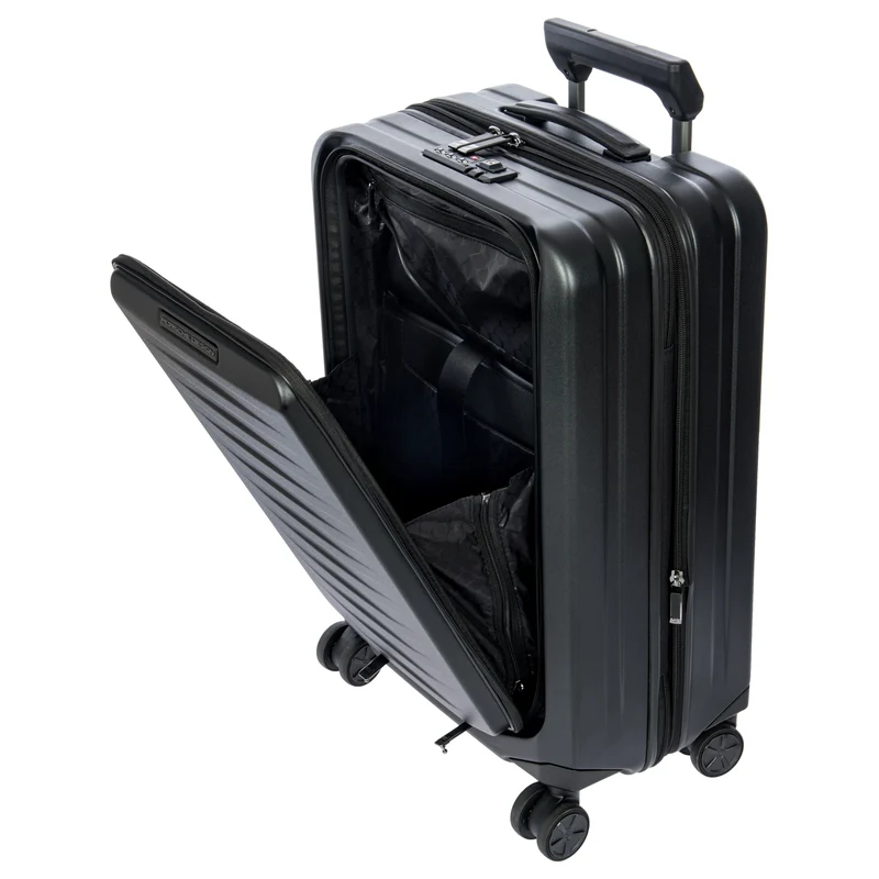 Porsche Design Roadster Hardcase - 4-Rollen-Kabinentrolley mit Vortasche S 55 cm (black matt)