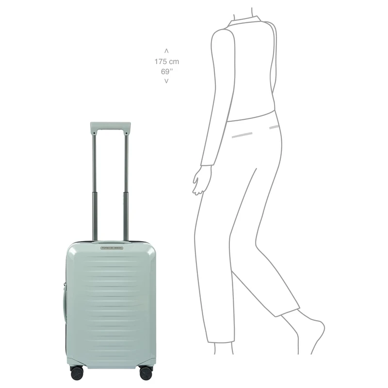 Porsche Design Roadster Hardcase - 4-Rollen-Kabinentrolley S 55 cm (chalk shiny)