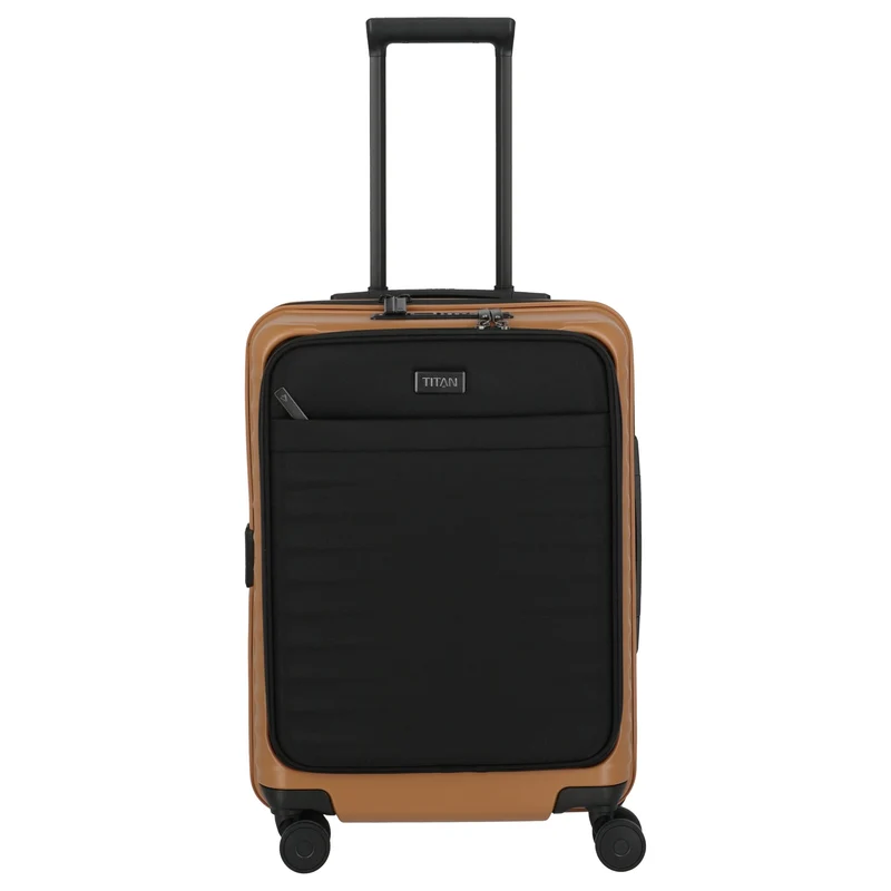 TITAN UPGRADE - 4-Rollen-Kabinentrolley S 55/23 cm mit Vortasche (canyon bronze)