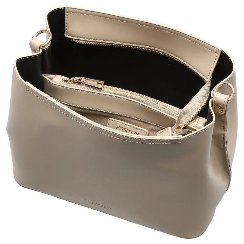 Seidenfelt Arvaja Midi Hobo - Shopper 25 cm (stone)