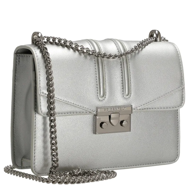 Seidenfelt Roros - Schultertasche 21 cm (silver)