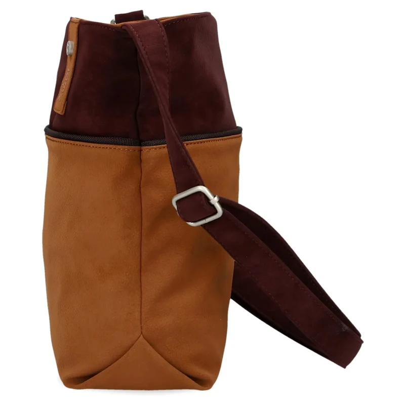 zwei Jana J10 - Schultertasche 29 cm (nubuk-cognac)