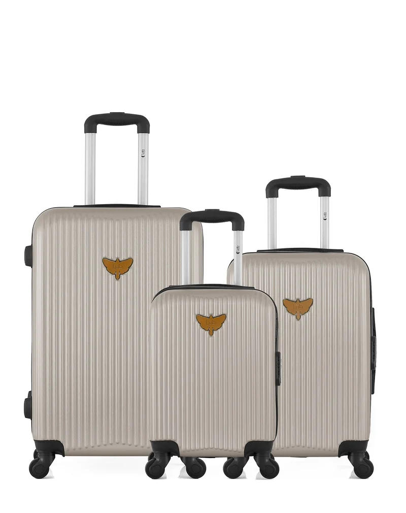 LPB LUGGAGE - 3er-Pack: Mittelgroßer Koffer, Handgepäck und Handgepäck XXS AGATA