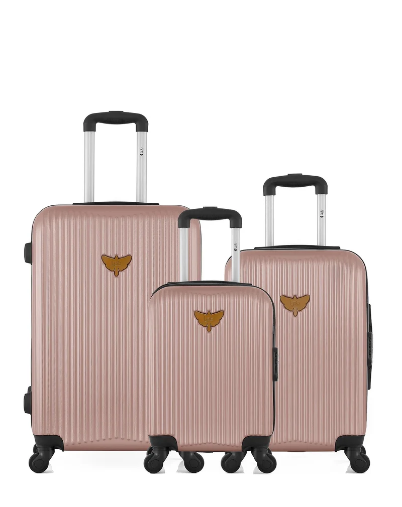 LPB LUGGAGE - 3er-Pack: Mittelgroßer Koffer, Handgepäck und Handgepäck XXS AGATA