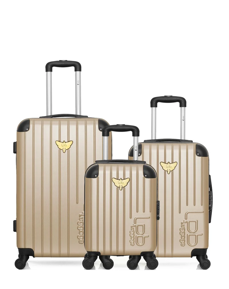 LPB LUGGAGE - 3er-Pack: Mittelgroßer Koffer, Handgepäck und Handgepäck XXS MARIANNE