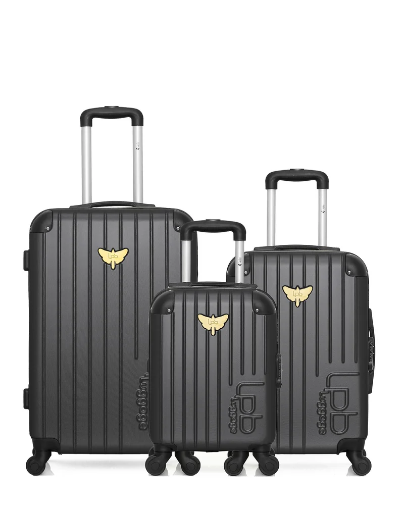 LPB LUGGAGE - 3er-Pack: Mittelgroßer Koffer, Handgepäck und Handgepäck XXS MARIANNE