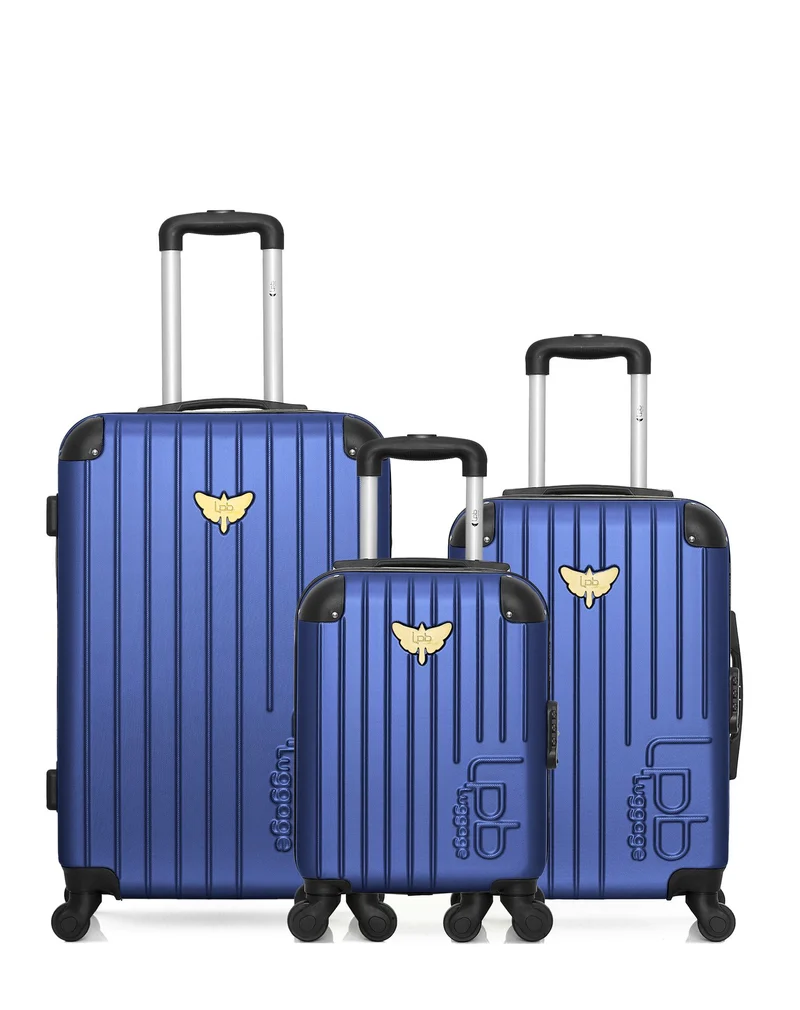 LPB LUGGAGE - 3er-Pack: Mittelgroßer Koffer, Handgepäck und Handgepäck XXS MARIANNE
