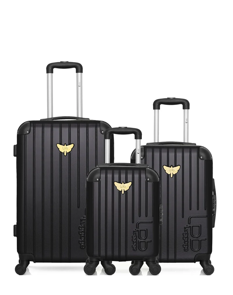 LPB LUGGAGE - 3er-Pack: Mittelgroßer Koffer, Handgepäck und Handgepäck XXS MARIANNE