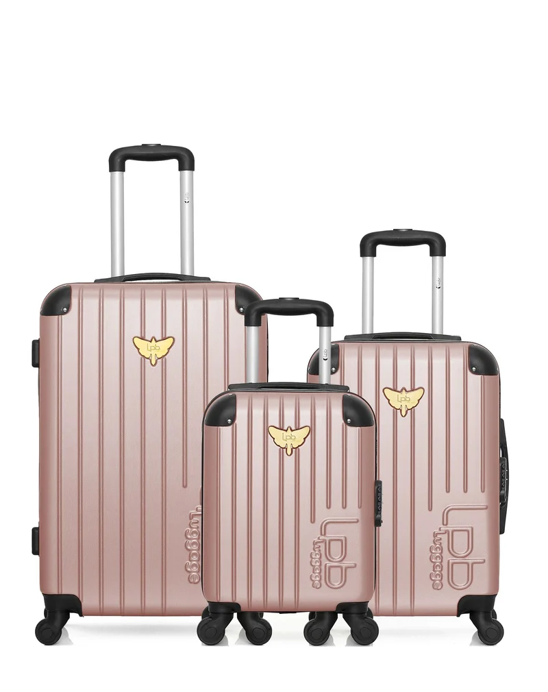 LPB LUGGAGE - 3er-Pack: Mittelgroßer Koffer, Handgepäck und Handgepäck XXS MARIANNE