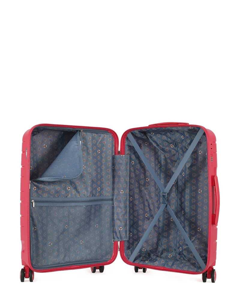 OBAGO – 3er-Pack: Mittelgroßer Koffer, Handgepäck und Kosmetikkoffer PEGASE