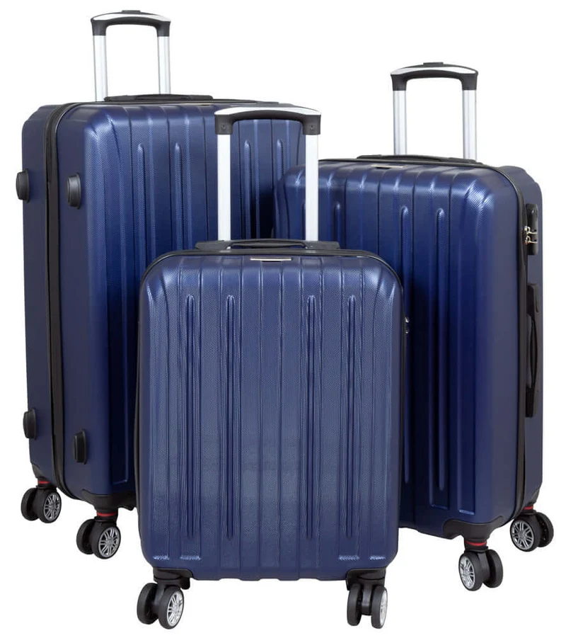 Hartschalen-Koffer & Kofferset 3tlg blau Reisegepäck