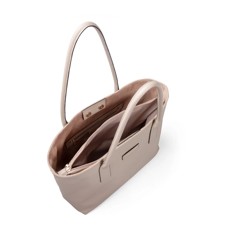 Isabel Bernard Honoré Elin Taupe Kalbsleder Schultertasche IB25111-078