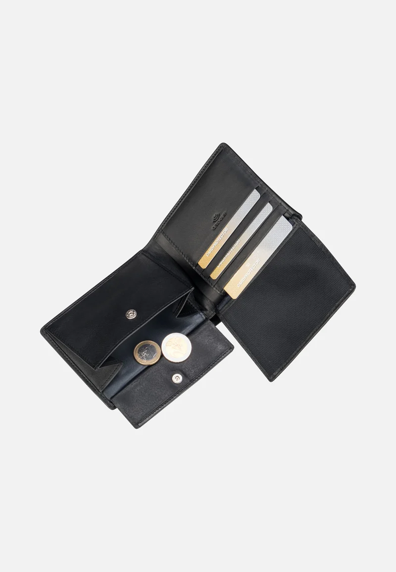 Hundsbach Galbert Billfold H10 Black - Portemonnaie