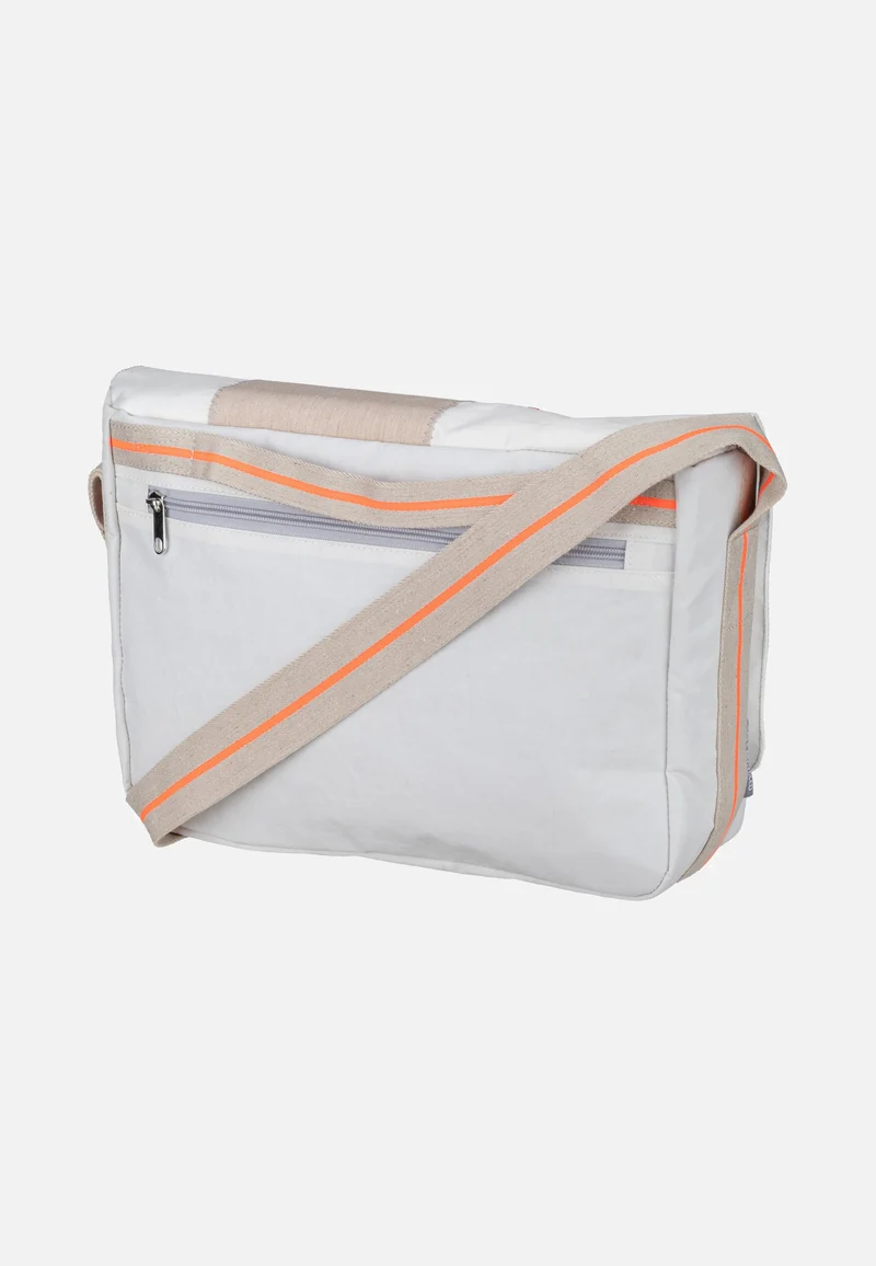Barkasse Mini Weiss/Sand/Zahl Orange - Messenger Bag