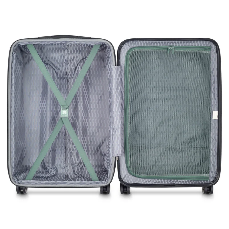 Delsey Paris Air Armour - 4-Rollen-Trolley M 68 cm erw. (grün)