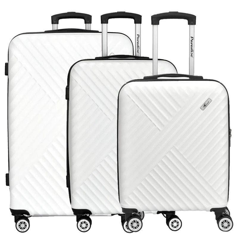 Paradise by CHECK.IN Kingston - 4-Rollen-Trolley Set 3tlg. (weiÃŸ)