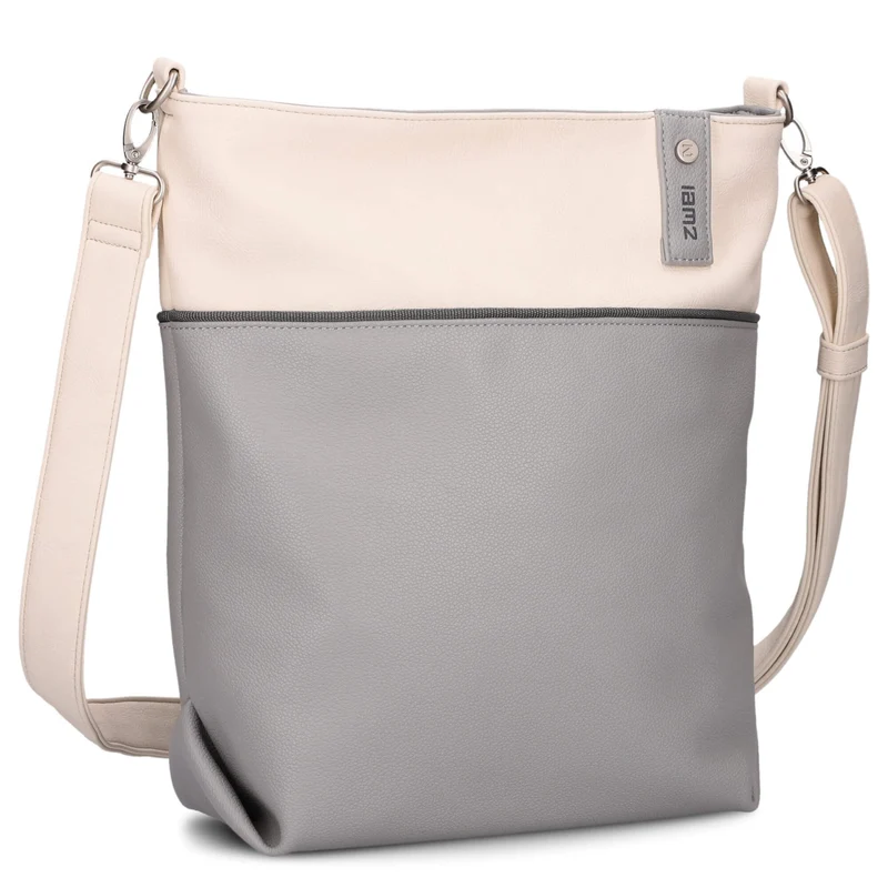 zwei Jana J12 - Schultertasche 33 cm (foggy)