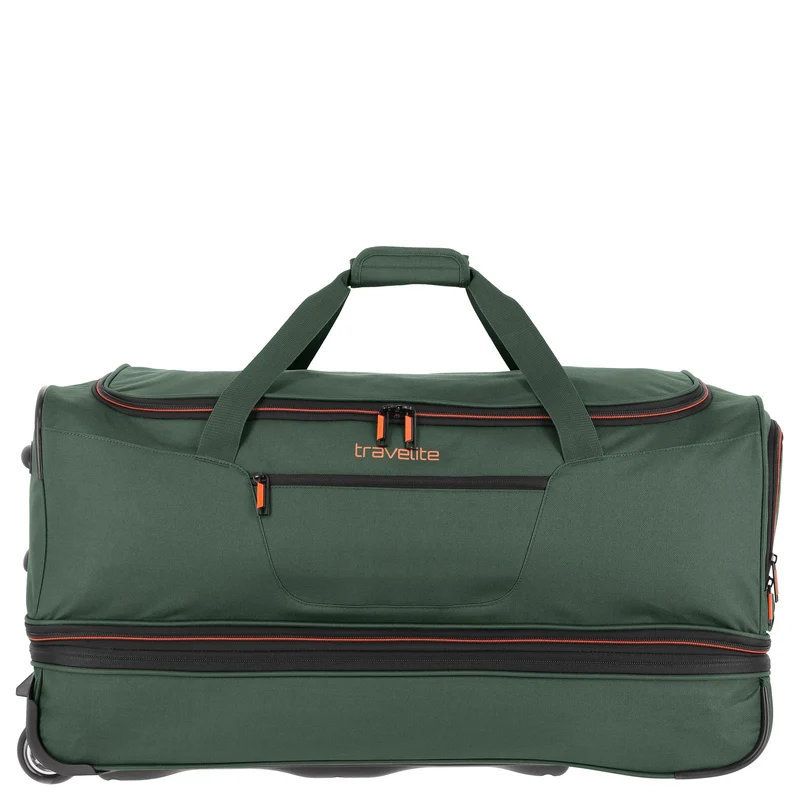 Travelite Basics - Rollenreisetasche 98/119L 70 cm erw. (dunkelgrün)