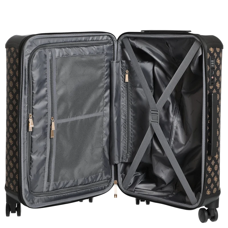 Guess Wilder 22 IN - 4-Rollen-Trolley 64 cm erw. (brown)
