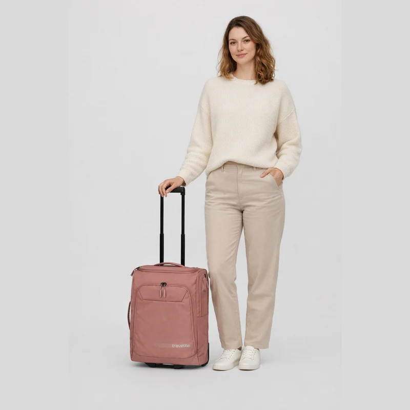 Travelite Kick-Off - 2-Rollen-Kabinentrolley S 55 cm (rose)