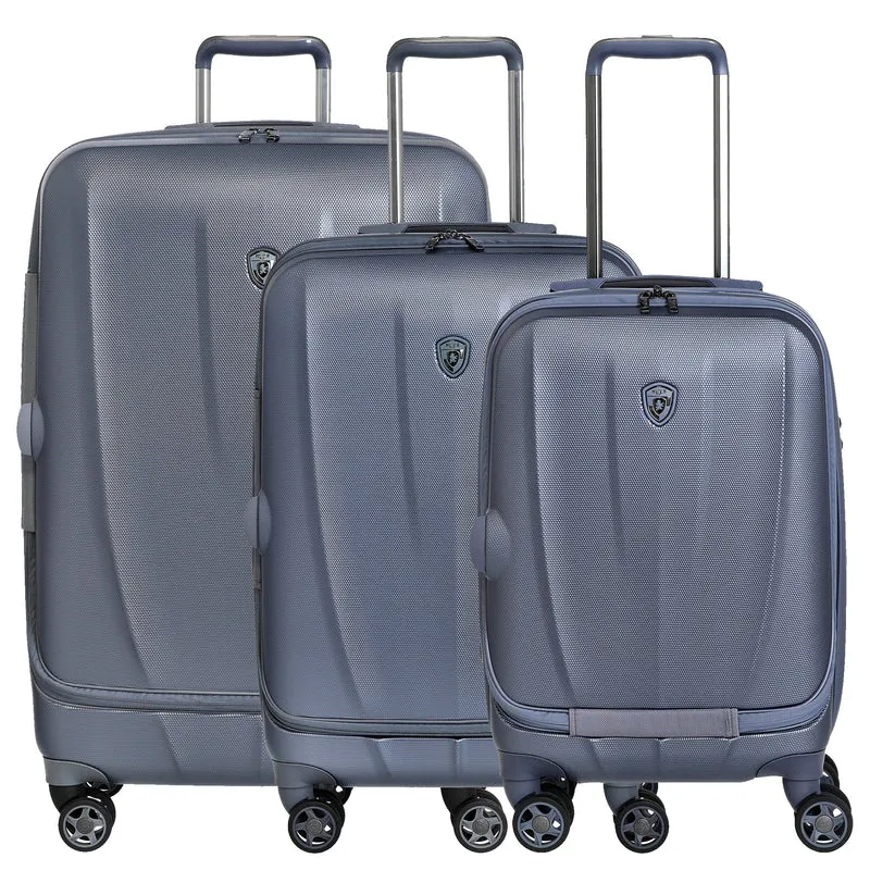 Heys Vantage Smart Access - 4-Rollen-Trolley Set 3tlg. erw. (slate blue)