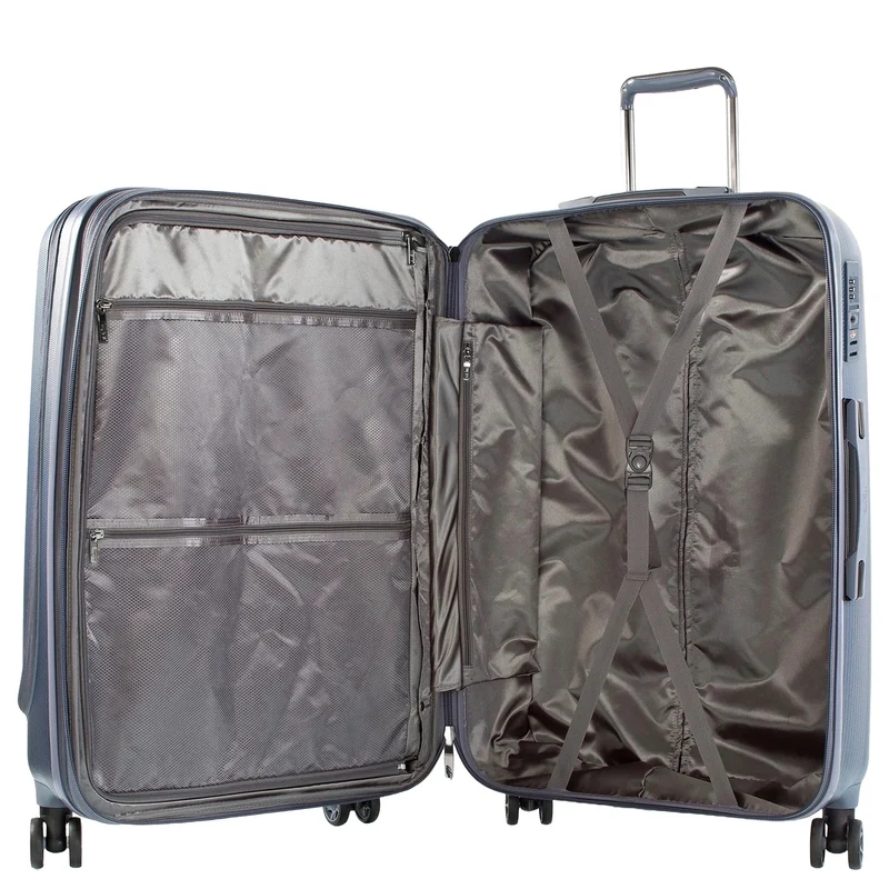Heys Vantage Smart Access - 4-Rollen-Trolley Set 3tlg. erw. (slate blue)