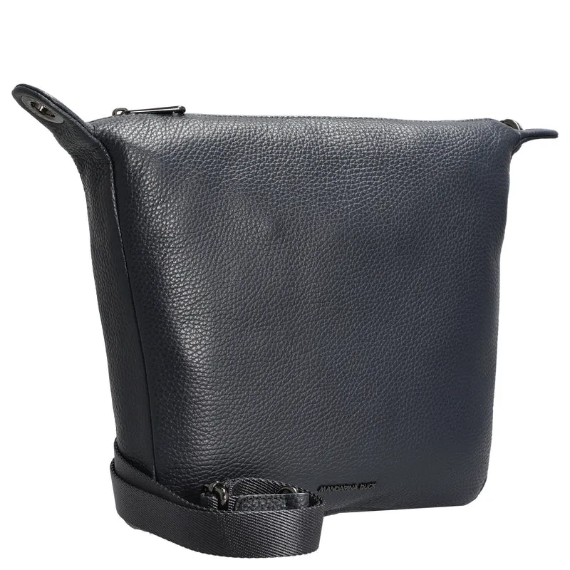 Mandarina Duck Mellow Leather - Schultertasche 28 cm (dress blue)