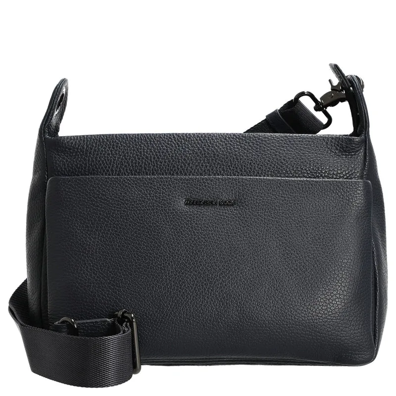Mandarina Duck Mellow Leather - Umhängetasche 36 cm (dress blue)