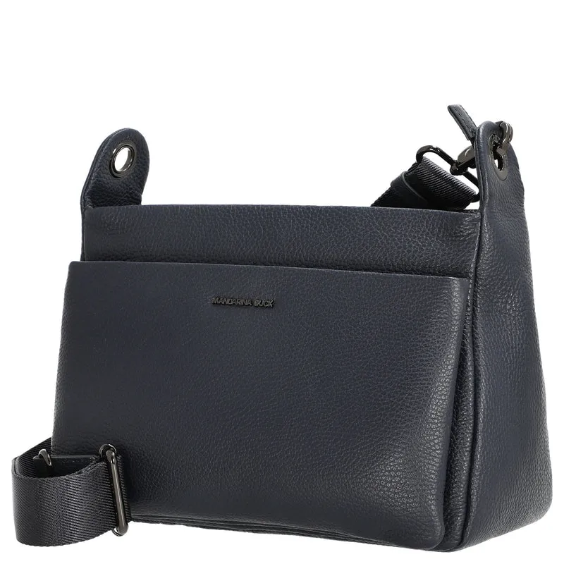 Mandarina Duck Mellow Leather - Umhängetasche 36 cm (dress blue)