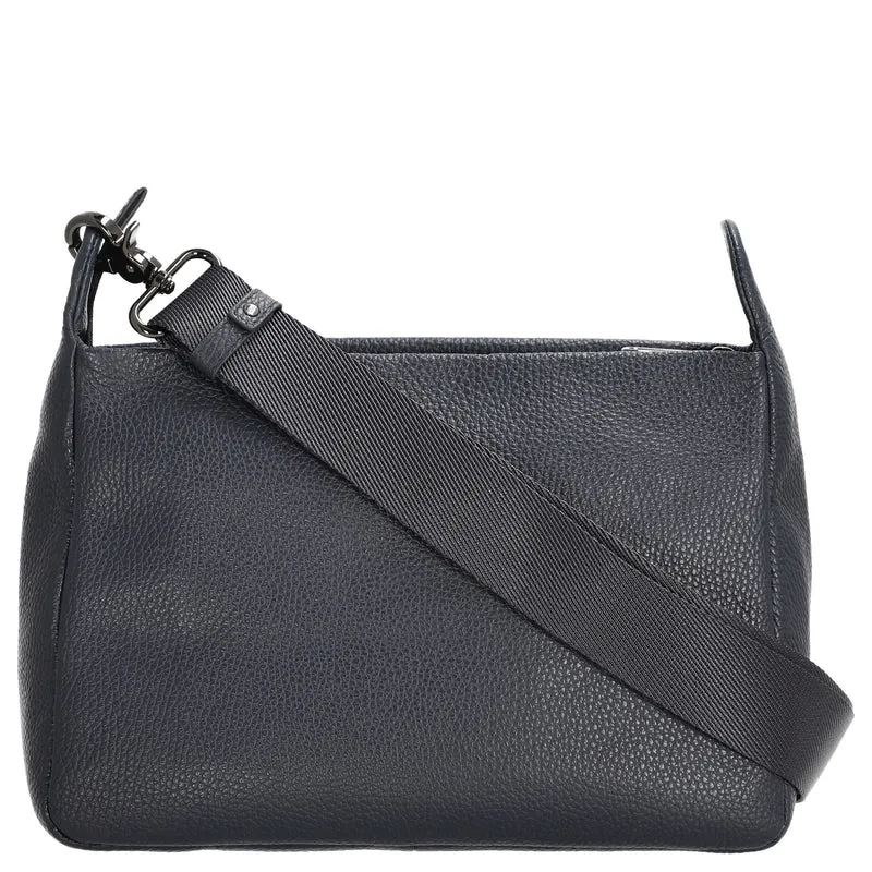 Mandarina Duck Mellow Leather - Umhängetasche 36 cm (dress blue)