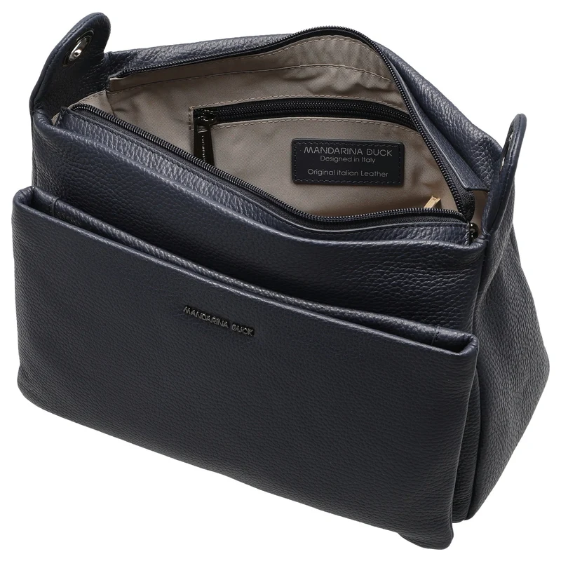 Mandarina Duck Mellow Leather - Umhängetasche 36 cm (dress blue)