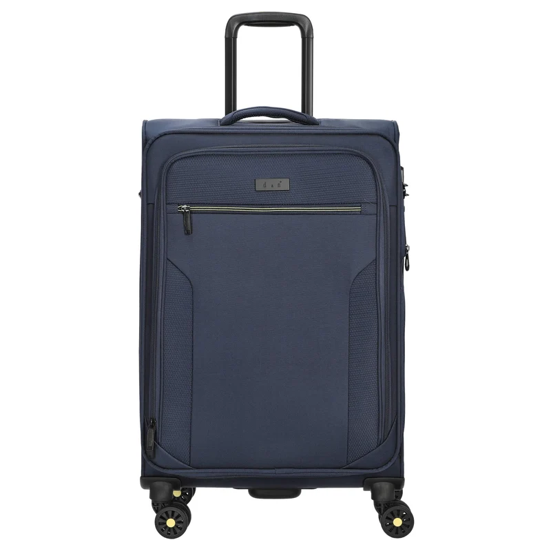 D&N Travel Line 9704 - 4-Rollen-Trolley M 68 cm erw. (dark blue)