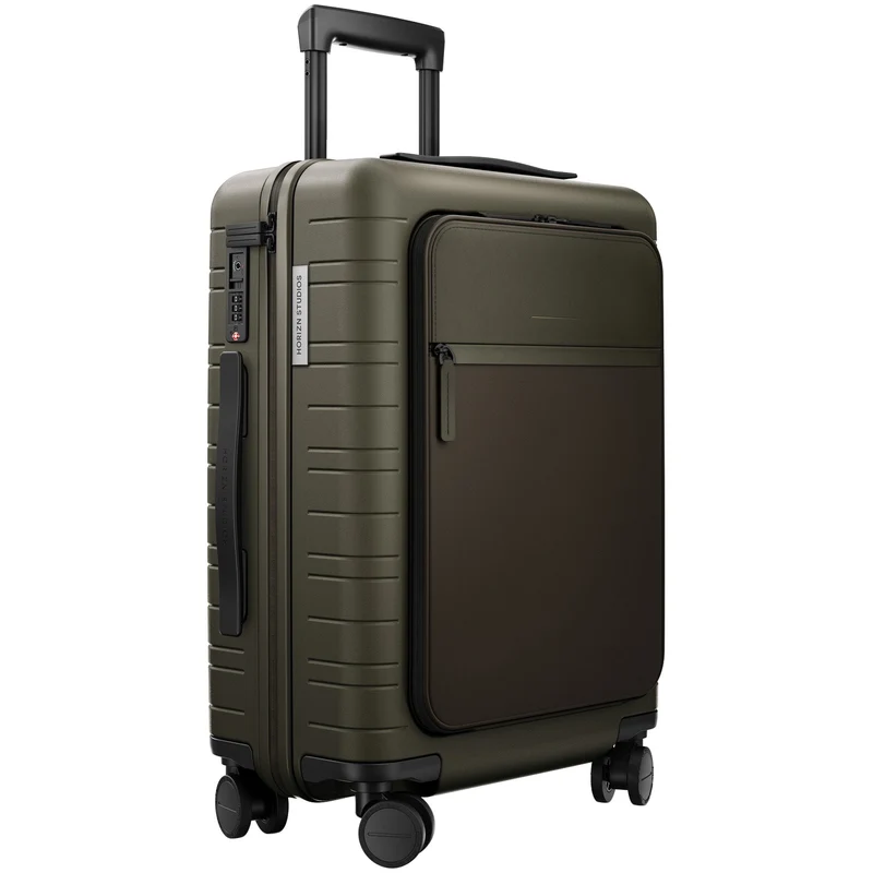 Horizn Studios M5 Essential - 4-Rollen-Kabinentrolley mit Vortasche S 55 cm (dark olive)