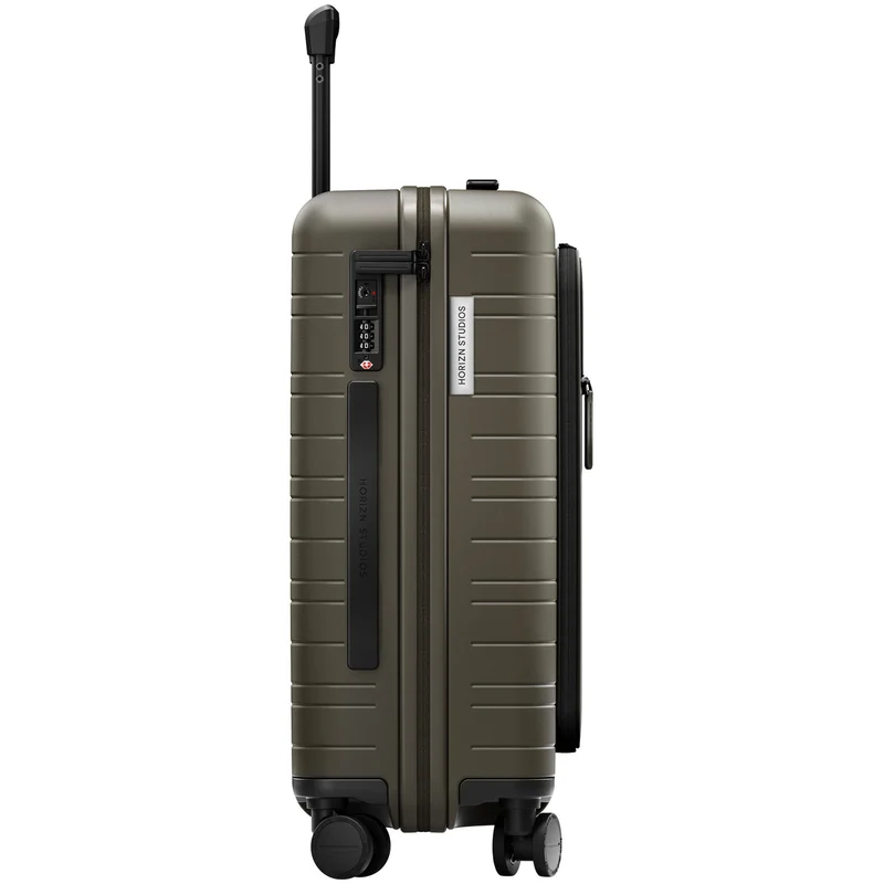 Horizn Studios M5 Essential - 4-Rollen-Kabinentrolley mit Vortasche S 55 cm (dark olive)