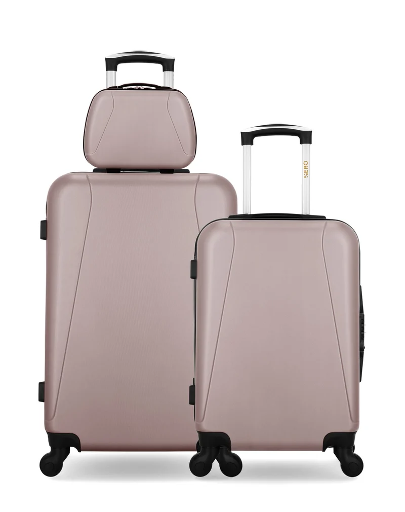 HERO – 3er-Pack: Mittelgroßer Koffer, Handgepäck und Kosmetikkoffer LANZAROTE