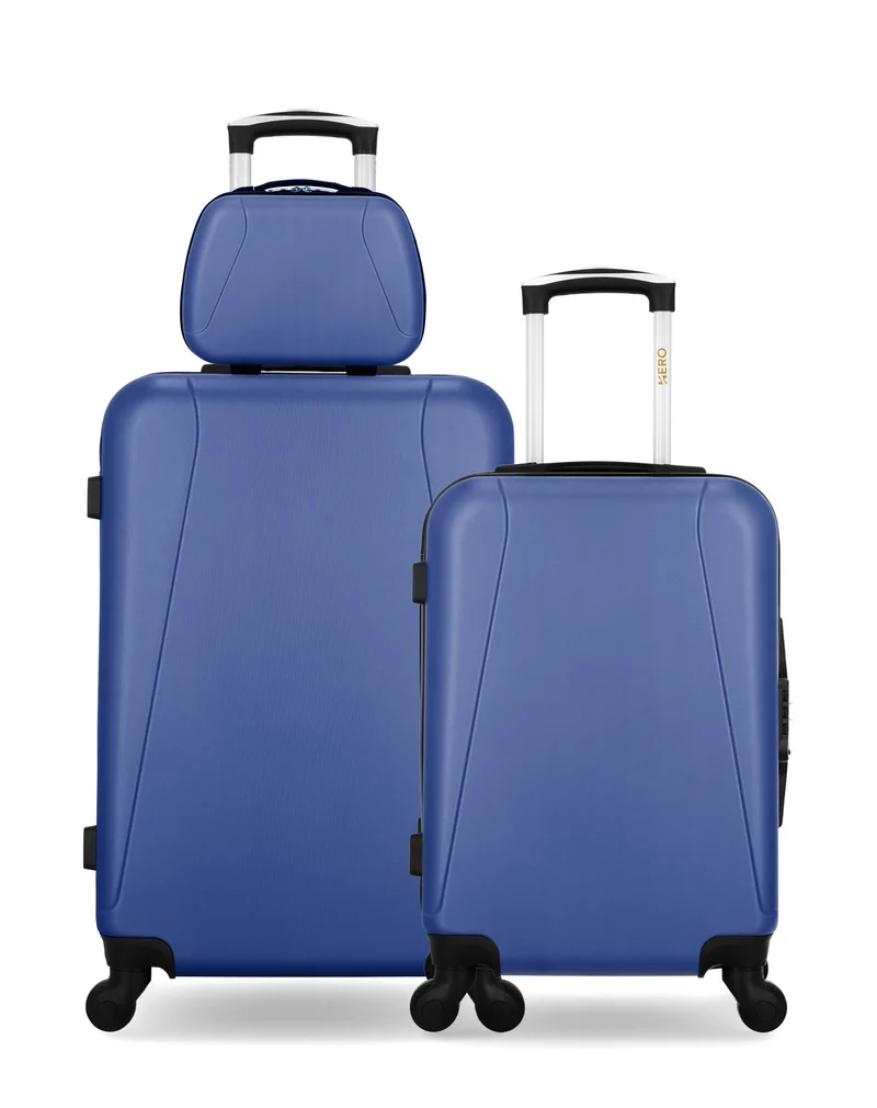 HERO – 3er-Pack: Mittelgroßer Koffer, Handgepäck und Kosmetikkoffer LANZAROTE