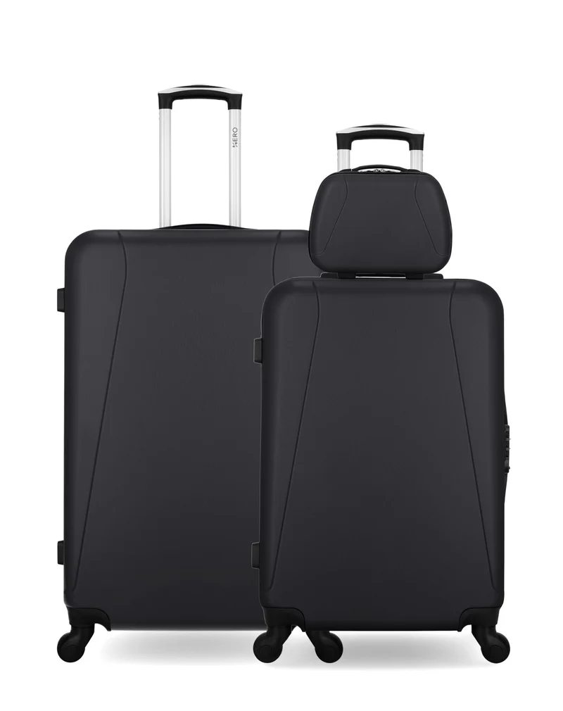 HERO – 3er-Pack: Großer Koffer, mittelgroßer Koffer und Kosmetikkoffer LANZAROTE
