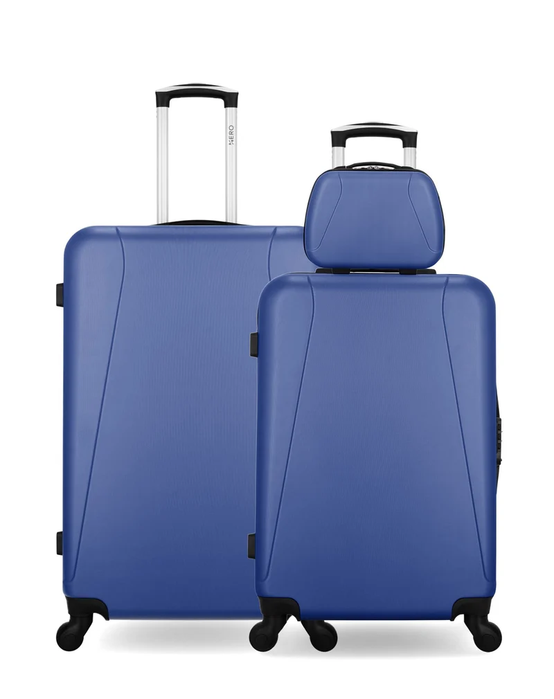 HERO – 3er-Pack: Großer Koffer, mittelgroßer Koffer und Kosmetikkoffer LANZAROTE