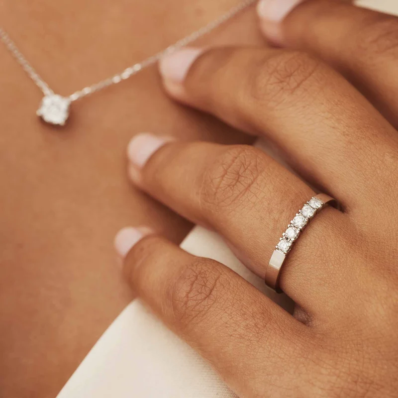 Isabel Bernard De la Paix damen Ring Weißgold IBD330019-48